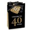 Big Dot of Happiness Adult 40th Birthday - Gold - Birthday Party Favor Boxes - Set of 12